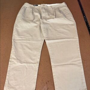 Ralph Lauren Men's Andrew Light Tan Chinos pleated front 38x30